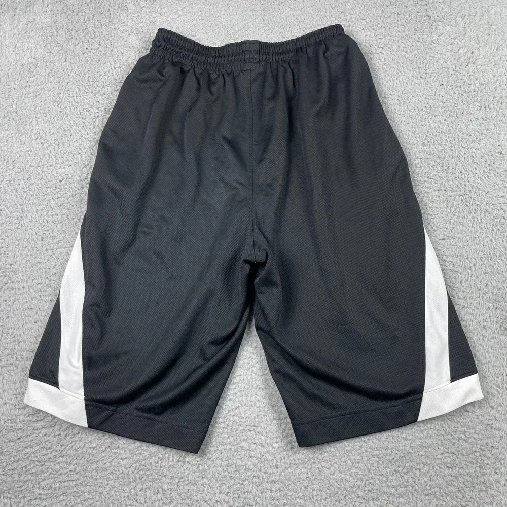 Jordan Basketball Shorts Mens Small Black White Triangle Mesh Jumpman 724828-013